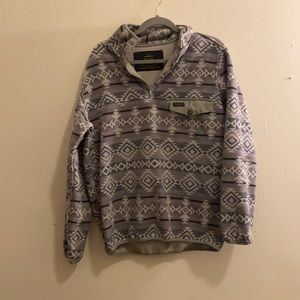 Geometric Fleece Pullover